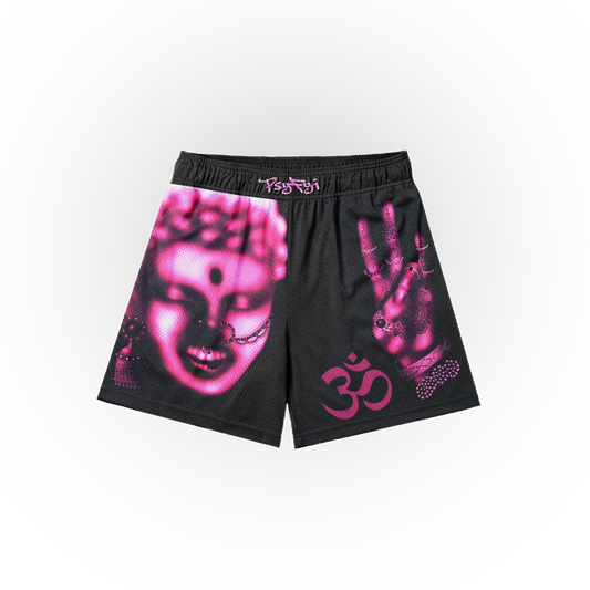 Om Frequency Mesh Shorts