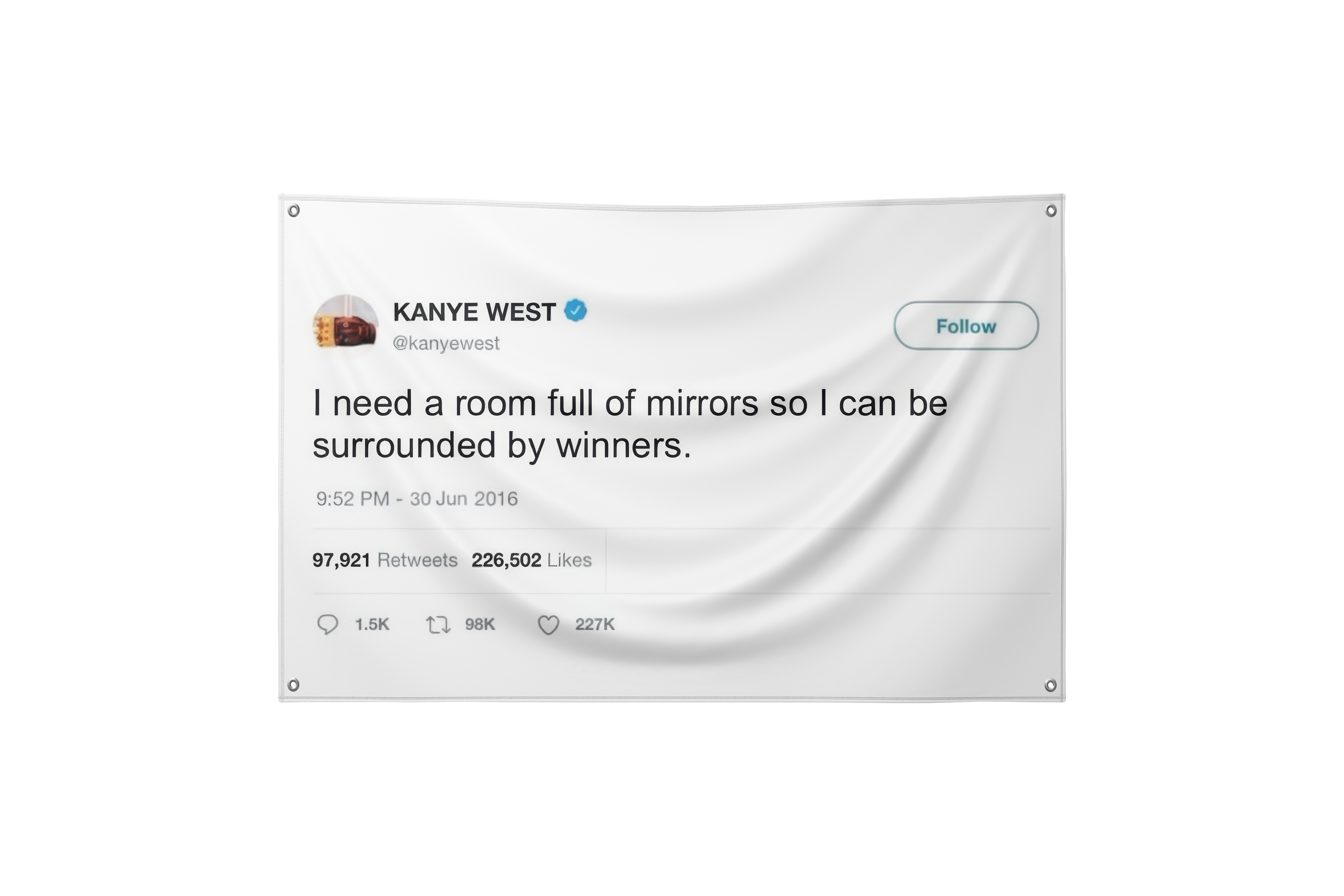 Kanye Tweet Flag