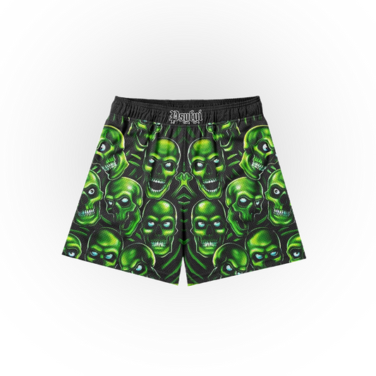 Toxic Skull Mesh Shorts
